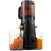TUUMIIST Estrattore Frutta e Verdura 135mm, 1,8L Estrattore di Succo, Centrifuga Frutta e Verdura, 99% Nutrienti Preservati, Senza BPA, Nero