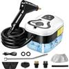Hombasing Pulitore a Vapore 2500W, 4 Accessori in 6 Velocità Regolabili, Serbatoio 1200 ml, Pulsante Touch Regolabile, Pulitore a Vapore Portatile 3 Bar Riscaldamento Rapido da 15 Secondi per Cucina
