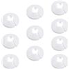 NITAIUN 10 Pezzi Rosetta Copertura per Tubi Copri Tubi Termosifoni Pipe Collar in Plastica Copritubo Radiatori Morsetti per Manicotto Foro 16 mm Diametro Tubi di Riscaldamento (Bianche)