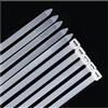 Menylon Fascette fermacavi spesse bianche, 300 mm x 7,6 mm, resistenti con resistenza alla trazione di 70 kg, fascette stringicavo in plastica di nylon trasparente/naturale, confezione da 50 fascette