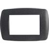 nextradeitalia 15PZ PLACCA COPRIFRUTTI MILLENIUM MARLANVIL NERO FLASH POSTI 3 MM 122X83
