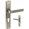 FEINZ Maniglie per Porta - Nickel Classico BRAVO 90mm - Design Ergonomico, Universale, Resistente & Elegante - Ideale per Interni ed Esterni