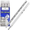 MONTERAL 3 Paia Guide per Cassetti con Cuscinetti a Sfera 278 mm x H 17 mm - Telescopiche Guide Cassetti Scorrevoli Hanno Un'estensione Parziale di 201 mm - Garanzia di 10 Anni - MONTERAL