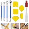 Yuechenggui - Set di 13 piastre per fughe in silicone, per fughe in metallo, per piastrelle, cucina, bagno, 13 pezzi