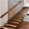 Dawselod Corrimano per Scale in Legno, corrimano Bianchi, corrimano Antiscivolo per Interni, Decorazione per Scale in soffitta, aste di Supporto (C, 50cm)