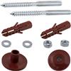 AERZETIX - C65159 - Kit di fissaggio a parete per lavabo sospeso sanitario vite M8x100mm - prigionieri filettati - tassello Ø10x50mm - kit di montaggio lavello fissaggio impianti idraulici