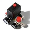 PORFOYO Regolatore di pressione, compressore d'aria, regolatore di pressione compressore con 2 manometri, 220 V, compressore d'aria compressore, regolatore compressore, valvola di controllo per accelerare