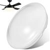 Toyvian Paralume di ricambio in acrilico per ventilatore da soffitto: paralume a cupola in acrilico, paralume a fungo di ricambio per plafoniere - 19,8 cm Fitter bianco paralume a cupola per casa