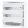 Amabro Griglia di ventilazione a gravità da 100 mm, con viti di montaggio per zanzariera, adatta per aspiratore, garage, bagno, cucina, asciugatrice, parete esterna (140 x 140 mm)