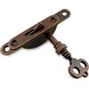 tooloflife Set di serrature per armadietti con chiave antica 2 tipi di serratura in bronzo stile vintage serratura per armadio gioielli custodia trucco mobili porta cassetto serratura