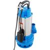 Hadwigger Pompa sommergibile per acque sporche, in acciaio inox, 2200 W, con interruttore a galleggiante, altezza di mandata 25 m, profondità di immersione 30 m, pompa sommergibile per acque reflue (blu)