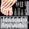 MELLIEX 152 Pezzi Nail Dual Form Kit, 5 Stili 15 Misure Riutilizzabili Nail Form Tips Unghie Ricostruzione con Scala Graduata per Unghie Mani e Piedi Manicure Salone DIY