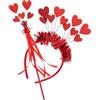 Gatuida Fasce per Capelli con Cuore Rosso e Bacchetta da Fata Decorazioni per Feste e San Accessori Eleganti Antiscivolo per Donne e Ragazze