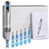 iklestar Microneedling Pen M8S, Dermapen professionale Dr.pen wireless con 6 aghi di ricambio 12 pin 36 pin, 6 livelli di velocità regolabili da 0,25 a 2,5 mm