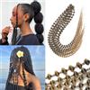 Dsoar Bubble Curl Dreadlocks Extension Trecce Ricci all'Uncinetto con Piccole Bolle Locs Morbidi Naturali per Donne 10 Ciocche 24 Pollici