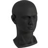 ZENGRICE Testa di manichino parrucca,Supporto per cappello da salone,PVC durevole,Presentazione professionale,Acconciatura negozio, centro commerciale,Negozi di cappelli,Leggero 1K,30 cm Nero opaco