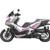 Generico Kit adesivi Compatibili con h onda ADV 350 decal grafica completa carene laterali scegli colore -KIT A- Cod. 2097 (046 Rosa Fluo)