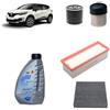 OP Kit tagliando 4 filtri + 5L olio 5W-30 Q8 Prestige compatibile con Renault captur i 1.5 DCI 90 Gasolio 2013+