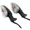 leaderss Frecce Moto，Indicatori Direzione Indicatore di direzione del motociclo Luce adatta for BMW F650GS F800S K1300S R1200R G450X R1200GS K1200R F800ST Indicatore moto(Color:CLEAR)