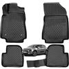 W-Parts 4 TAPPETI - TAPPETINI IN GOMMA A VASCA 3D TPE PER CITROEN C3 DAL 2016 AL 2025