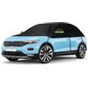 Tokenhigh Semi copriauto di ricambio adatto per VW Tiguan SWB T-ROC T-Cross Renault Captur, universale, protezione solare mezzo garage impermeabile, semi-garage auto, resistente ai raggi UV, protezione da