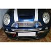 AUTOVISION Per Mini Cooper Cupra Paraurti Anteriore Spoiler Lip Body Kit Nero (3 pezzi)