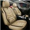 UQABS Copri Sedili Auto per Vw Passat B5 B6 B7 B8 Se Estate Variant，Set completo coprisedili pelle、Universali-Beige