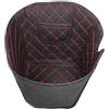 Smarbettiy Per Honda NC750X, rivestimento per bagagliaio, in poliuretano, impermeabile, antigraffio, nero, autoadesivo, assorbe gli urti per il bauletto della moto (linea rossa)