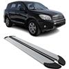 OMAC Sottoporta Laterali Pedane Laterali Schweller compatibile con Toyota RAV4 2005-2014 Alluminio Grigio