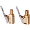 Woetwoat Connettore Valvola Pneumatica 6mm/8mm (Thread 8mm 2pcs) | Air Chuck Pneumatico Adattatore a sgancio rapido, Ottone, Clip-on, Per Gonfiatori Pompa d'Aria Compressore