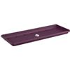 Elho Barcelona Trough Saucer 50 - Sottovaso per Balcone Esterno - Ø 45.0 x H 2.8 cm - Porpora Acero