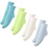 Warmhm 4 Paia Calzini Donna in Pile Morbidi e Caldi Colorati Assortiti Calzini Soffici Invernali Lunghi per Interni ed Esterni Comodi e Resistenti senza Sfregamenti