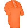 Fruit of The Loom Valueweight 5 Pack, T-Shirt Uomo, Arancione (Orange 44), Large