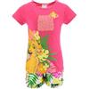 Disney Il Re Leone Set da 2 Pezzi per Ragazze, Design Simba Pigiama in Morbido Cotone Maglietta e Pantaloncini per Bambina, Taglia 6 Anni | Rosa