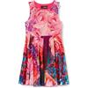 Desigual Olivia - Vestito Casual da Bambina, Nero, 3-4 Anni