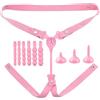 Generico Set leggero da uomo per protezione crossdressing con 1 cintura elastica a tre vie e accessori multipli-ITRZ4901 (Rosa)