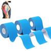LiangMai Tape Kinesiologico Nastro Kinesiologico Tanti Colori 3 Rotoli 5 m x 5,0 cm, Muscolare Cerotto Per Taping Kinesiologico per Ginocchio, Spalla e Gomito, Fisioterapiche Impermeabil & Traspiranti
