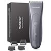 MANSPOT Rasoio Elettrico Corpo Uomo, Depilatore Corpo con Lama in Ceramica, Rasoio Parti Intime Impermeabile IPX7 Umido e Asciutto per Zone Sensibili, Barba, Braccia, Gambe e Ascelle, 4 Pettini Guida