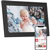 YosaToo Cornice digitale da 10,1 pollici, 32 GB di spazio di archiviazione con touch screen HD IPS, condivisione istantanea di foto e video tramite app, rotazione automatica, regalo ideale per genitori e
