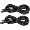 MUCKLILY 2 Pezzi Cavo di Prolunga per Telecamera Auto e Dash Cam, 4 Pin, Nero, Plastica e Rame, Stabile e Resistente, per Veicoli, Prolunga Accendisigari Auto 12v