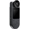 Opatiny Fotocamera corpo 1080P con obiettivo rotante a 180°, batteria da 1400 mAh, angolo di visione 120°, supporta schede TF fino a 128 GB, per forze dell'ordine, avventure all'aperto, registrazione