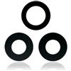 Generic Mobile TM Compatibile con Lente della Fotocamera Posteriore - Vetro Solo con Adesivo per iPhone 13 Pro e 13 Pro Max - Saphir-Premium - Set di 3 pezzi