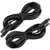 Mikinona 2 Pezzi Cavo di Prolunga per Dash Cam e Retrocamera, Prolunga Accendisigari Auto 12v, Nero, Plastica e Rame, Compatto per Veicoli