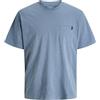 JACK & JONES Jjedover Slub Tee S Noos, Miraggio Blu, XXL