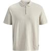 JACK & JONES Jjeemil - Polo a Maglia con Zip, S SN, Nero, XS