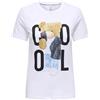 ONLY Onlteddy Life S/S Print Box Jrs, Bianco, L Donna