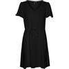 VERO MODA Vmeasy Joy SS Short Dress Wvn Ga, Nero, S Donna