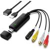 DigitPro Convertitore Video, Convertitore Audio RCA a USB, Scheda di Acquisizione Video USB 2.0, Converti VHS, VCR, Mini DV, Hi8, DVD per MAC/PC
