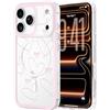 LCHULLE Cover Magnetica per iPhone 17 Pro Compatibile con MagSafe Custodia Trasparente Rosa Fiocco per Ragazze Donne Cover protettiva Magnetica Silicone Case per iPhone 17 Pro Cuore cavo