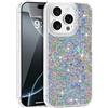 LCHULLE Custodia Glitter Compatibile con iPhone 16 Pro Max(6.9") Cover Ragazze Custodia con Lucida Paillettes Cover Silicone Protettiva Antiurto Bling Case per iPhone 16 Pro Max Argento